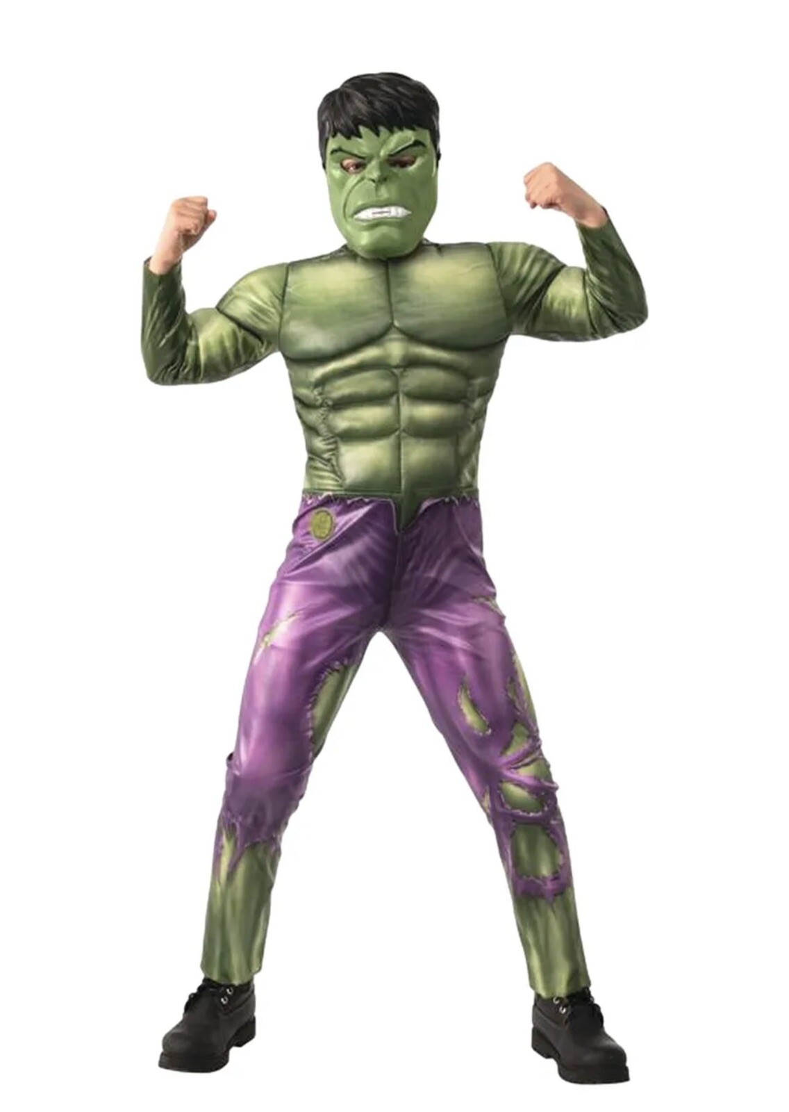 Disfraz Holográfico Músculo Pequeño Rubíes Niños Vengadores Increíble Hulk