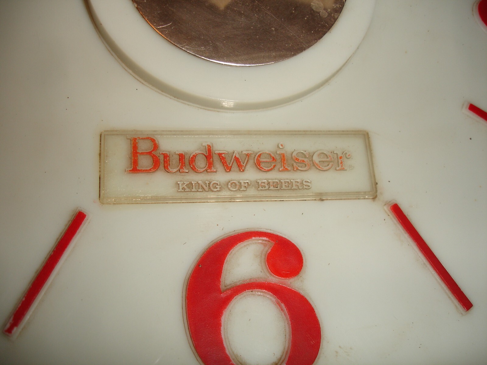 Vintage Budweiser Clock Face with Hands for Lighted Sign eBay