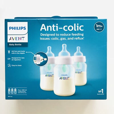 Philips Avent Pack Anti-Colic Baby Infant Bottles oz (260 ml