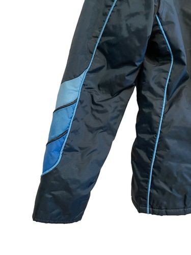 Vintage 80s Kawasaki Motorcycle Jacket Men Size Small Blue Nylon Insulated Retro - Picture 6 of 9