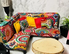 1/6 scale barbie-style handmade furniture-sofa Sectional