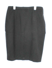 HARVE BENARD Skirt Woman Size 10 Black Pencil Knee Length Stretch Exposed Zipper