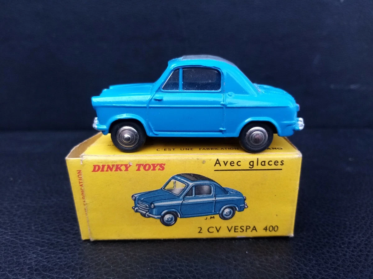 Miniature Vespa 400 – Échelle 1/43 – Midget Toys – Bleue – Sans Boîte – Occasion