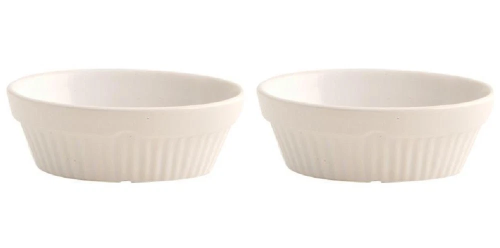 2x Mason Cash Classic Stoneware Oval Pie Baking Cooking Tray Dish - 17cm x 13cm