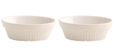 2x Mason Cash Classic Steinzeug Oval Kuchen Backen Kochen Tablett Form - 17 cm x 13 cm
