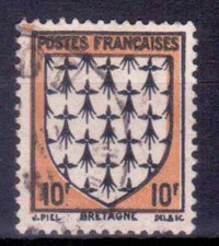 1943 FRANCE Timbre Y & T N° 573 Oblitéré