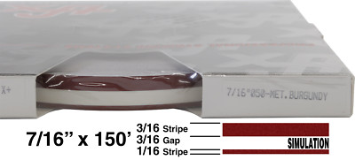 3/16" X 50' Roll Of Glossy Pinstripe Decal - Accent Stripe For Auto, Truck, RV