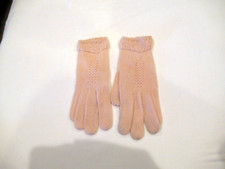 Pale pink knit gloves, c. 1960s, lot 2