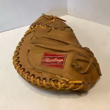 Rawlings RCM7 Mike Piazza Catchers Mitt Large Hand Dual Wing Adjust A Strap RHT