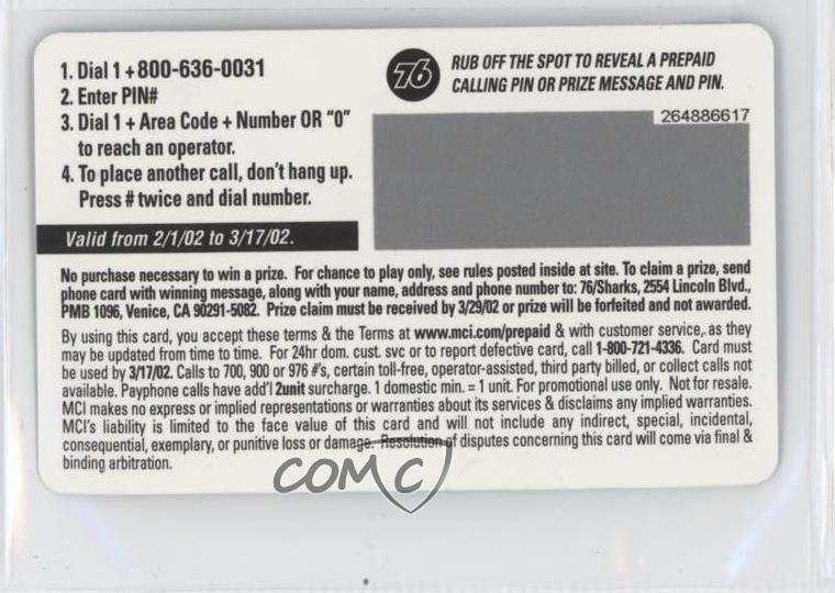 2002 Unocal 76 San Jose Sharks Phone Cards Owen Nolan 11 eBay