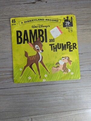 Walt Disney's Bambi and Thumper (45 rpm Disneyland Record LG-773