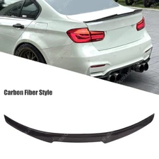 Carbon Fiber Look Rear Spoiler For 2012-2018 BMW 3 Series M3 F30 Rear Trunk Wing