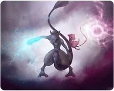Mouse Pad - Pokemon Mewtwo - Great Quality, Soft Feel!