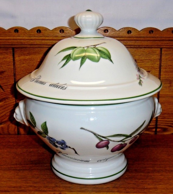 NOS ELYSIAN GARDEN APILCO SOUP TUREEN WITH LID FRENCH PORCELAIN LIONS