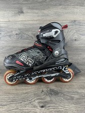 Bladerunner Phoenix Adjustable Size Roller Skates Size 5-8 Black Stop Brake