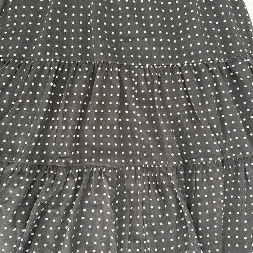 NEW Ann Taylor Midi Tiered Chiffon Dress Size XS Gray Prairie Long Sleeve $130 - Imagen 4 de 13