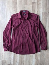 Marquis Signature Men  s Cotton Blend Slim Fit Button Up Shirt Size 17 / 17.5