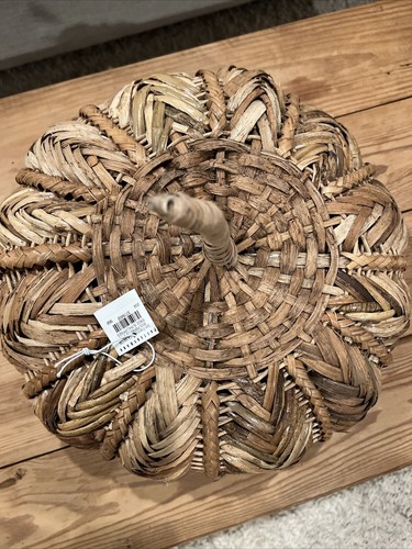 NEW Pottery Barn Woven Wicker Pumpkin Rattan Boho Decor Fall Autumn S M L NWT - Picture 7 of 16