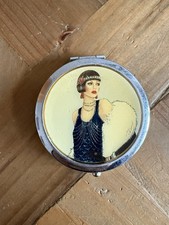 Vintage Flapper Girl Compact Mirror