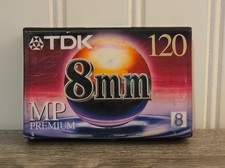 TDK 8mm 120 Minute Premium Camcorder Video Cassette NEW Sealed