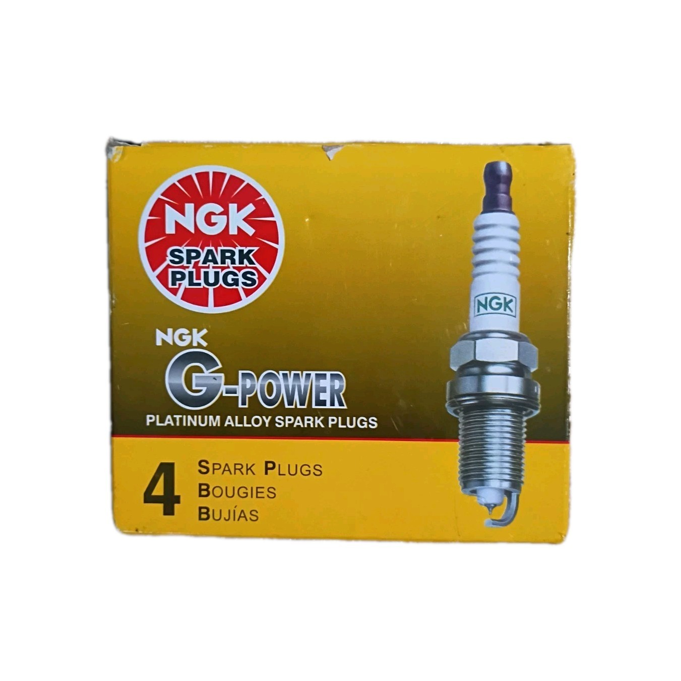 4 Pack Genuine NGK 7092 Spark Plugs BKR6EGP G-Power For Toyota Honda Subaru GM