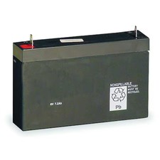 Lithonia Lighting Elb 0607 Battery, Lead Calcium, 6V, 6.5A/Hr.