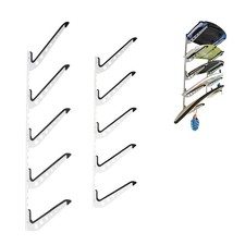 5 Board Surf Rack Wall Mount for Surfboard, Wakeboard, Snowboard Storage Adju...