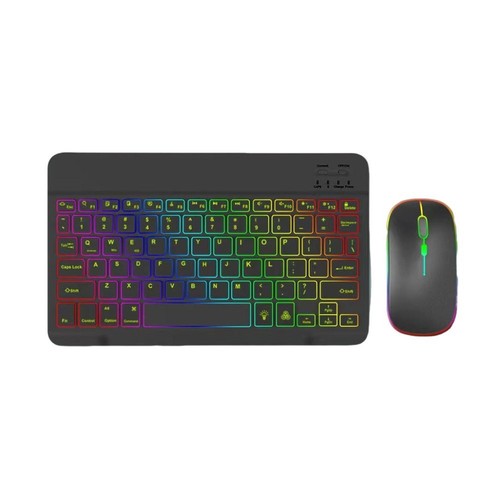 Rechargeable and Backlit Keyboard & Mouse Set for For ipad Compact and Reliable - Picture 7 of 8