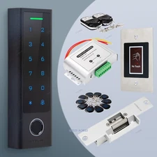 HOMSECUR IP66 APP WIFI Fingerprint Access Control Set Electric Strike Lock