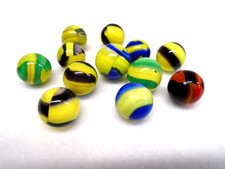 VTG 12 PELTIER/MARBLE KING MARBLES W/BLENDED HYBRIDS MINT- to MINT CONDITION