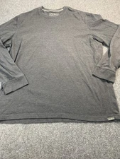 Eddie Bauer Mens Shirt XL Tall Gray Long Sleeve Crew Neck Casual
