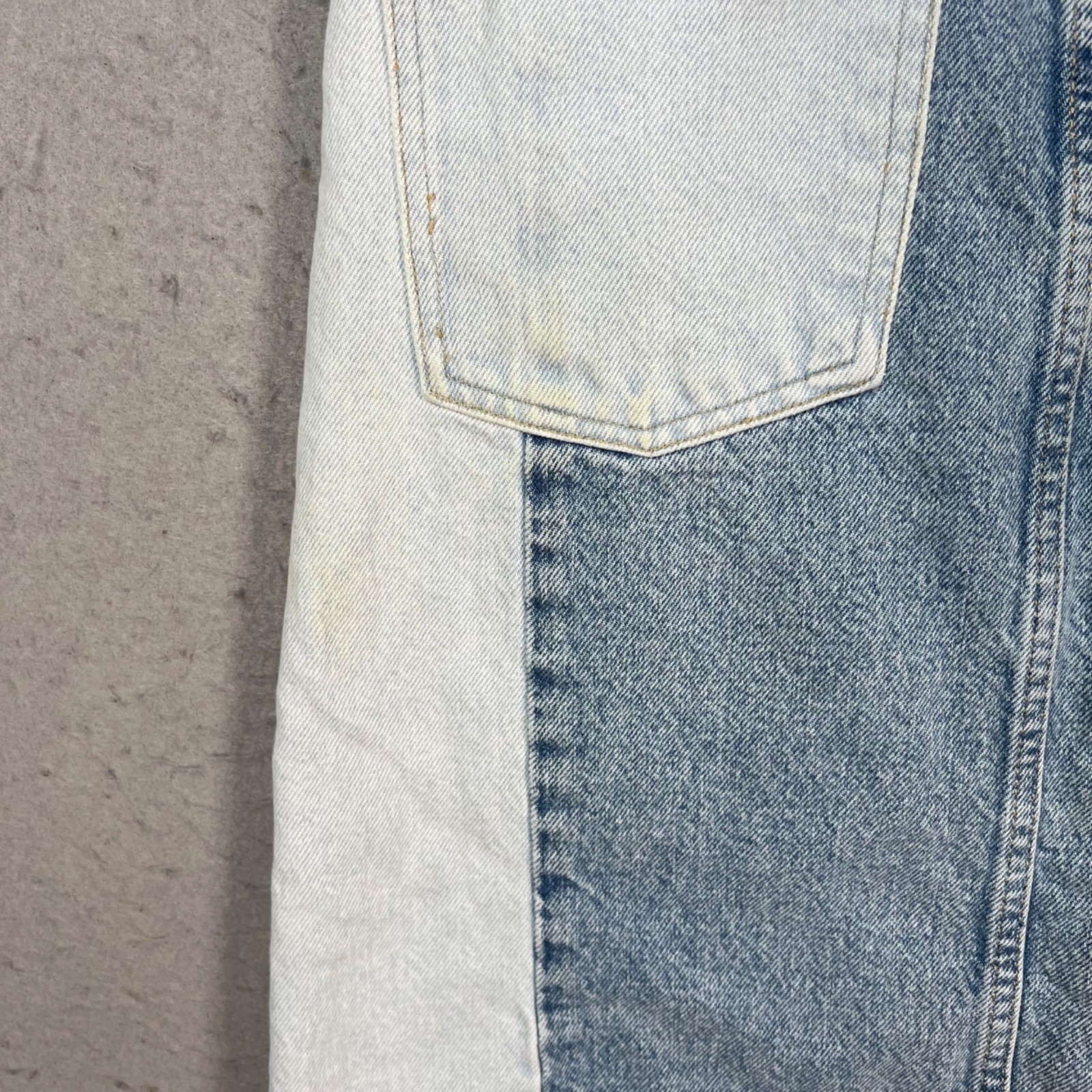 Mango Womens Size Small Denim Patchwork Maxi Skir… - image 7