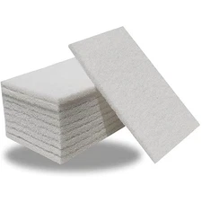 10 Pack 6" x 9" Superfine General Purpose Scuff Pads for -White -2000 Grit
