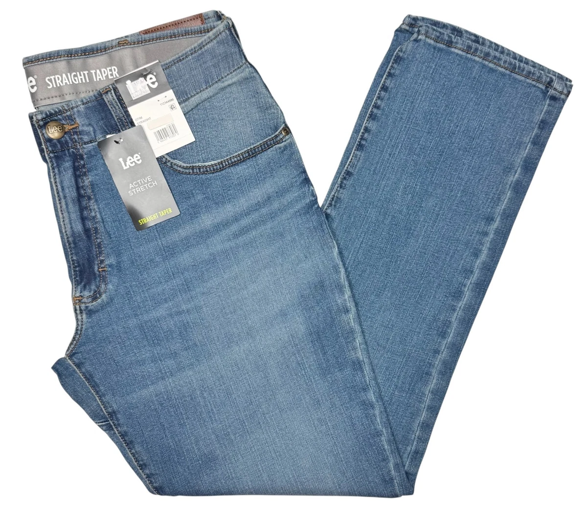 Lee Jeans Da Uomo Straight Fit: Modello Festa Di Maggio, Vestibilità Dritta, Cintura Flex, Denim Di Qualità, Taglia 33W/32L - 3