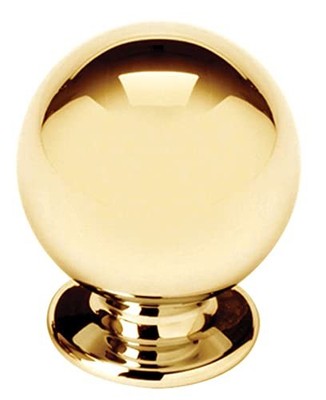 Alno A1032-PB/NL 1'' Knob Unlacquered Brass