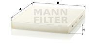 1 x MANN Filter cabin air CU 27 008 for JEEP GRAND CHEROKEE IV (WK WK2) 07/13-on