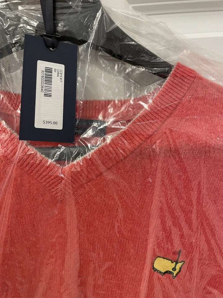 MASTER CLUBHOUSE сделано в Италии мужской 100% кашемир v-образным вырезом свитер размер S - Изображение 4 из 4