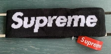 SUPREME HEADBAND HAT NEW With Tag ERA BOX LOGO HEAD BAND black Non Reflective
