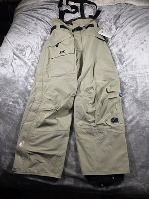 NWOT Helly Hansen Helly-Tech 3-Ply Waterproof Snow Bibs Adjustable Belted XL