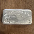 10 oz Ohio Precious Metals OPM Poured Vintage Silver bar .9995 fine