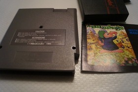 Lemmings Cart Sleeve and Manual Nes  Nintendo Game genuine , working