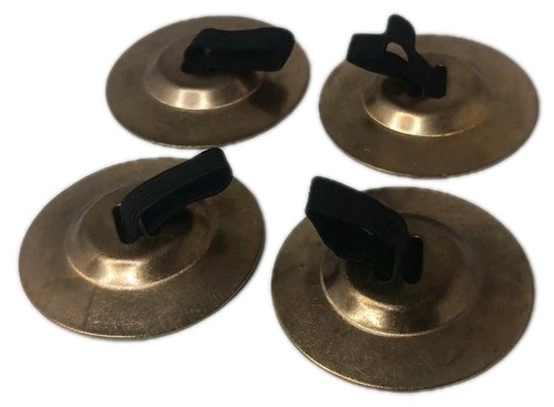Finger Cymbals - Brass - Belly Dancing Set Of 4