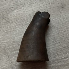 Iver Johnson Supershot Revolver One-piece Walnut Checked Grip No Screw