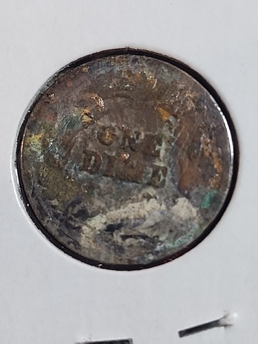 1905 P Silver Barber Dime, circulated, lower grade - Picture 2 of 3