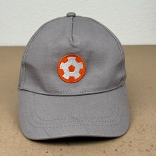 Soccer Shots Youth Embroidered Logo Hat Gray Hook and Loop Strapback Cap