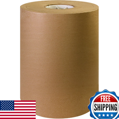 #ad Box USA Kraft Brown Paper Roll 12quot;x900#x27; 40# 100% Recycled for Shipping $51.26