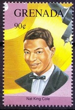 Grenada 1992 MNH, Nat King Cole, Gold Record Award winner, Music