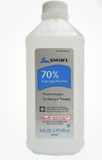 1 Bottle Swan Isopropyl Rubbing Alcohol 70 16 fl. oz. Exp.12/2028 Massage too