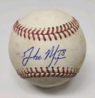 Jake Mangum Signed Autographed Game Used Major League Baseball PIRATES