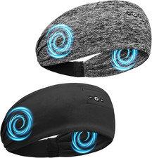 2PCS Sleeping Headphones, Headband Headphones with HD Stereo Speakers, Bluetooth